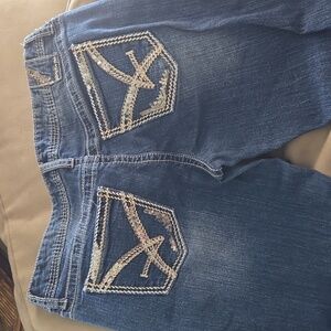 Amethyst straight leg low rise jeans